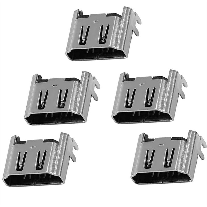 Lot de 5 Ports HDMI pour PS4, connecteur d'interface de Prise de Port HDMI Pièce de Rechange pour Console 4 PS4
