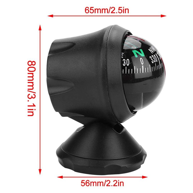 Image secondaire de Compas de Navigation LED, Compas de Voiture, Boussole numérique électronique de Vision Nocturne, Boussole Professionnelle Multifonc