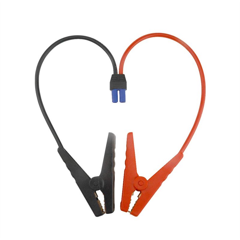 Image secondaire de WMYCONGCONG Câble de démarrage avec Pinces à Batterie 10AWG Câble de rallonge Entre Pinces Crocodiles et connecteur EC5 pour Bat