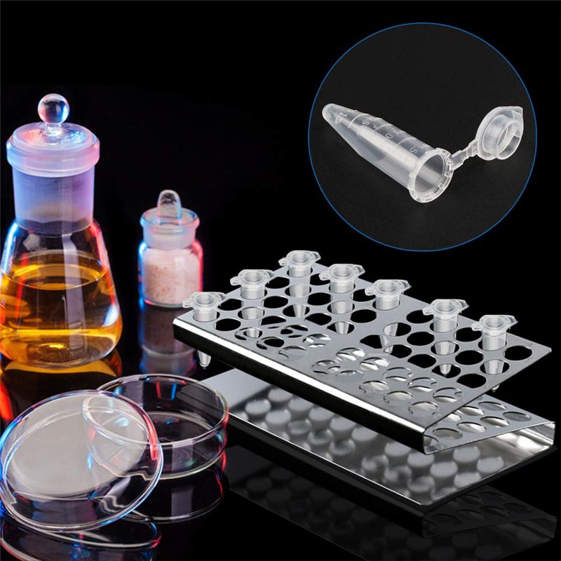 Image secondaire de Chudian 500Pcs 1.5ml Tube à Centrifuger en Plastique,Tubes à Essai en Plastique pour Centrifugeuse Flacon avec Couvercle Transpa