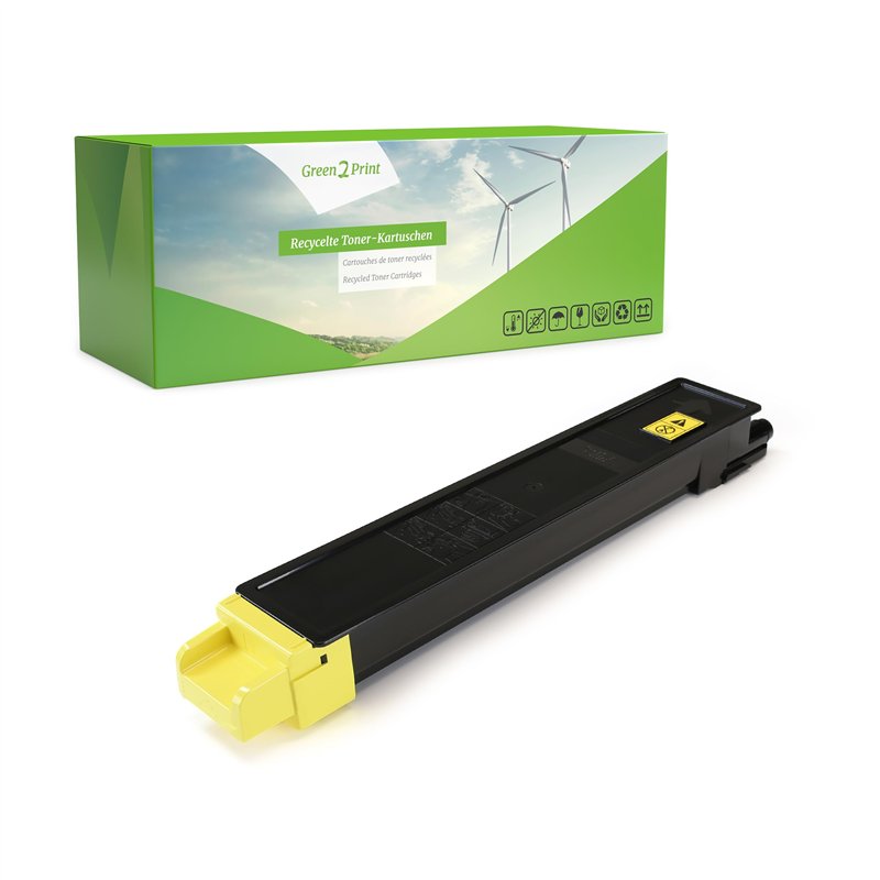 Green2Print Toner Jaune 6000 Pages remplace Kyocera TK-8315Y, 1T02MVANL0 Toner pour Kyocera TASKalfa 2550CI
