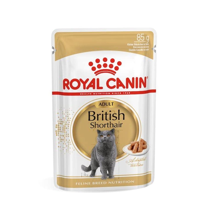 Image secondaire de Royal Canin Canin British Shorthair Cat Food - Paquet 12 x 85 GR - Total: 1020 GR