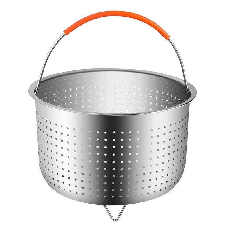 Panier à Vapeur,304 Acier Inoxydable Légumes Panier Vapeur, Cuiseur à Riz Vapeur Panier Autocuiseur Panier Vapeur Avec Poignée R