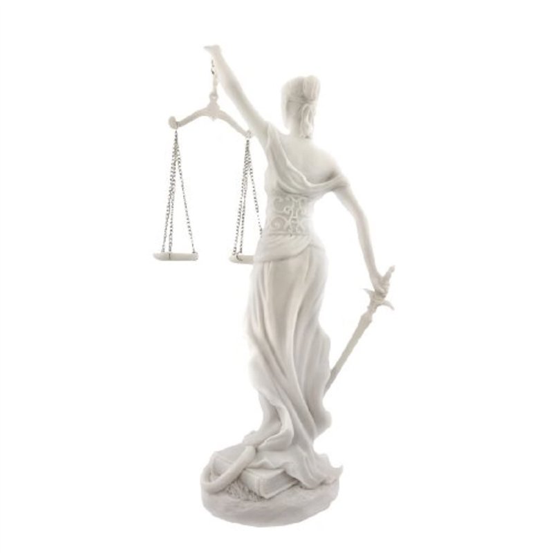 Image secondaire de New! 12 White Lady of Justice Statue Justitia Attorney Gift by Desktopstatue
