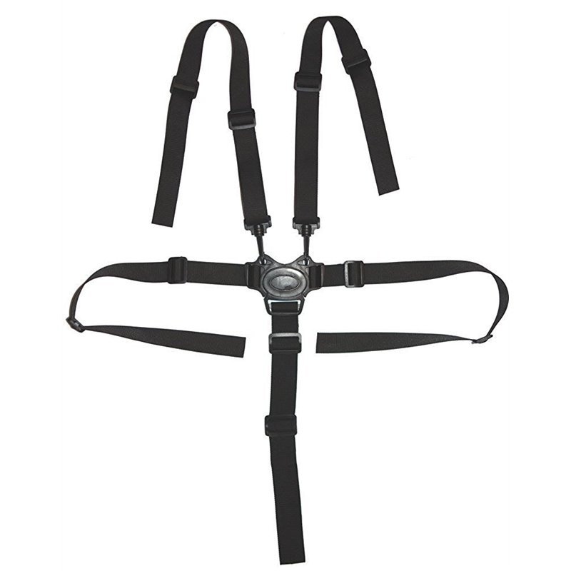 Harnais de sécurité 5 points universel pour bébé, adaptable sur chaise haute, poussette, landau, etc.