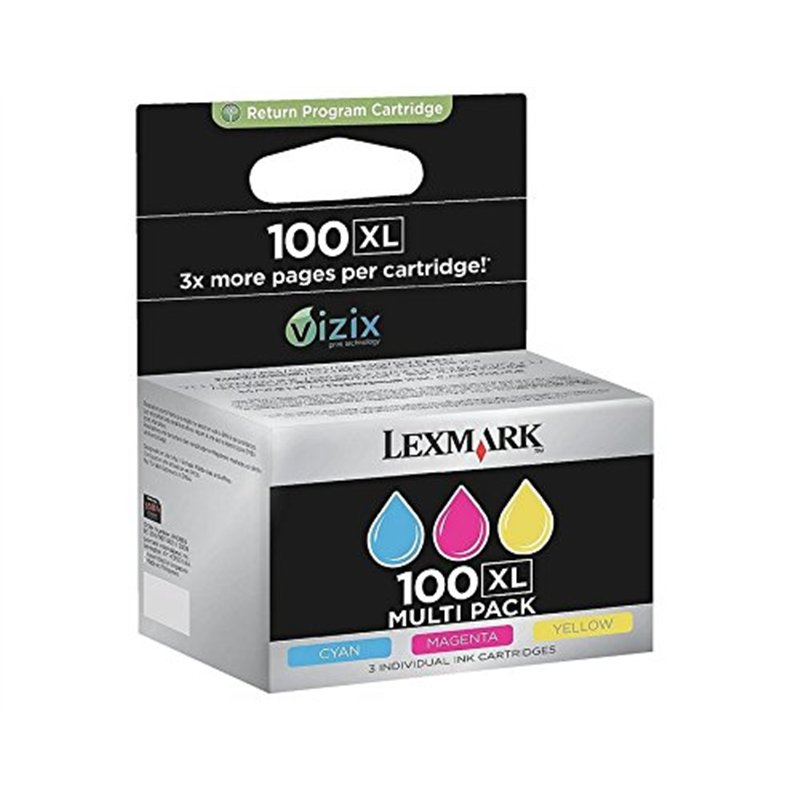 Lexmark 14N0850B Cartouche d'encre d'origine Cyan/Magenta/Jaune