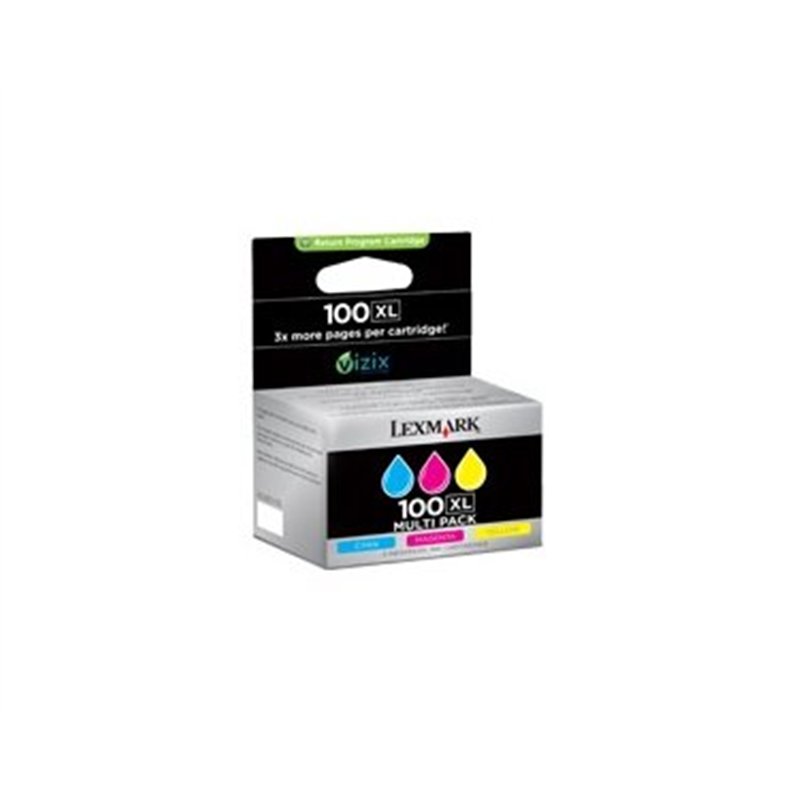 Image secondaire de Lexmark 14N0850B Cartouche d'encre d'origine Cyan/Magenta/Jaune