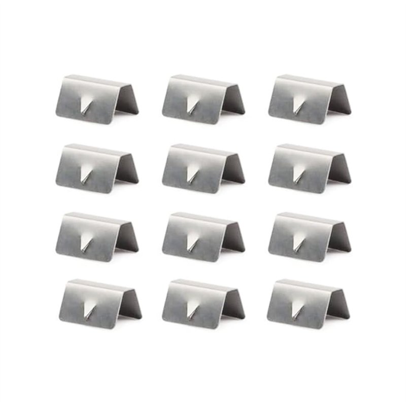 Broco Clips Pour Deflecteur D'Air,La pluie Wind Universal Car Déflecteur Canal de fixation en acier inoxydable clips de fixation