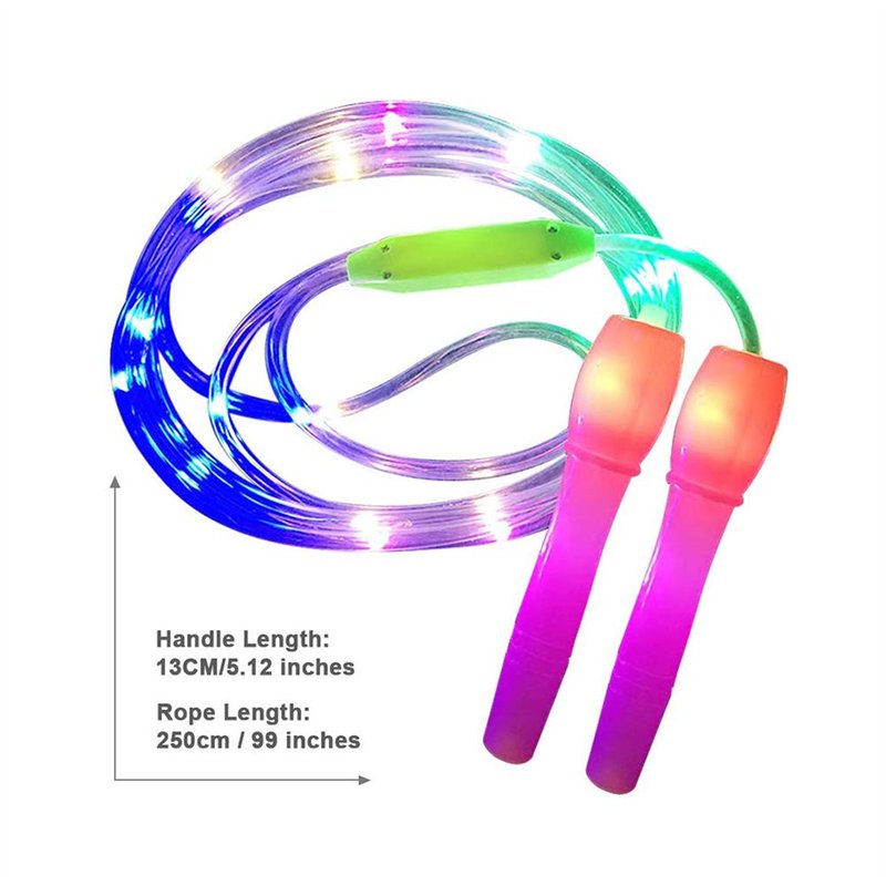 Image secondaire de Oyria Corde à Sauter Brillante pour Enfants, Corde à Sauter Lumineuse à LED Longueur réglable et Trois Modes d'éclairage Corde à
