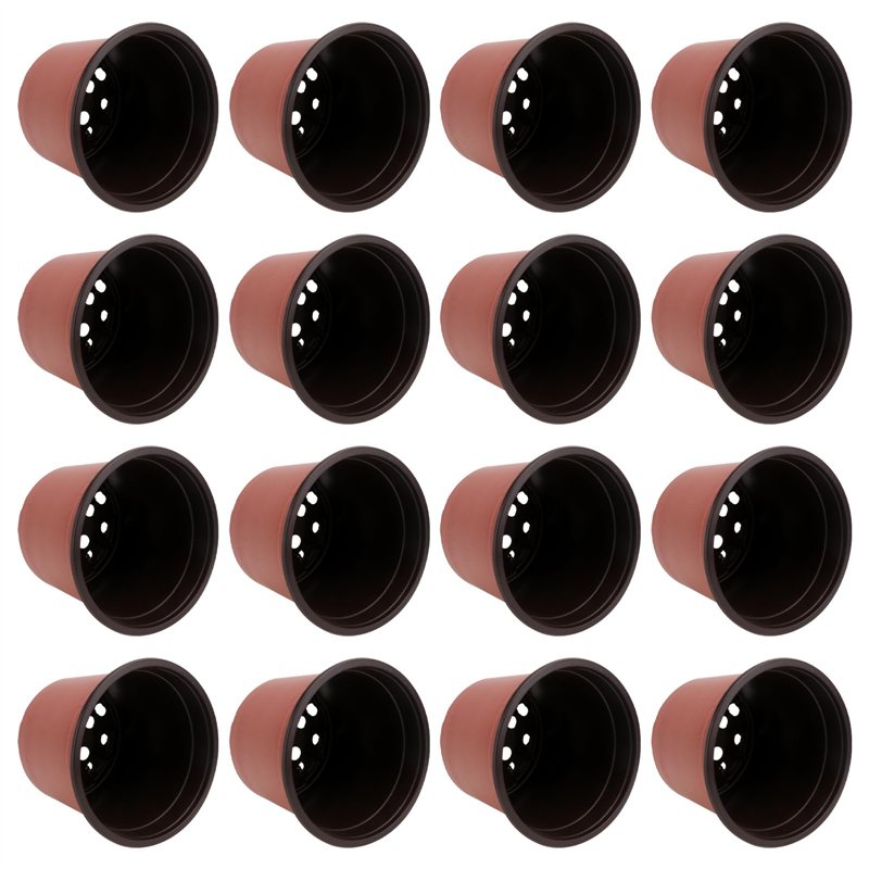 Lot de 50 Pots de en Plastique Pots de Fleurs Pots de Plantes Plastique De Plantes À Fleurs Graine De Démarrage Pot (Diamètre 12