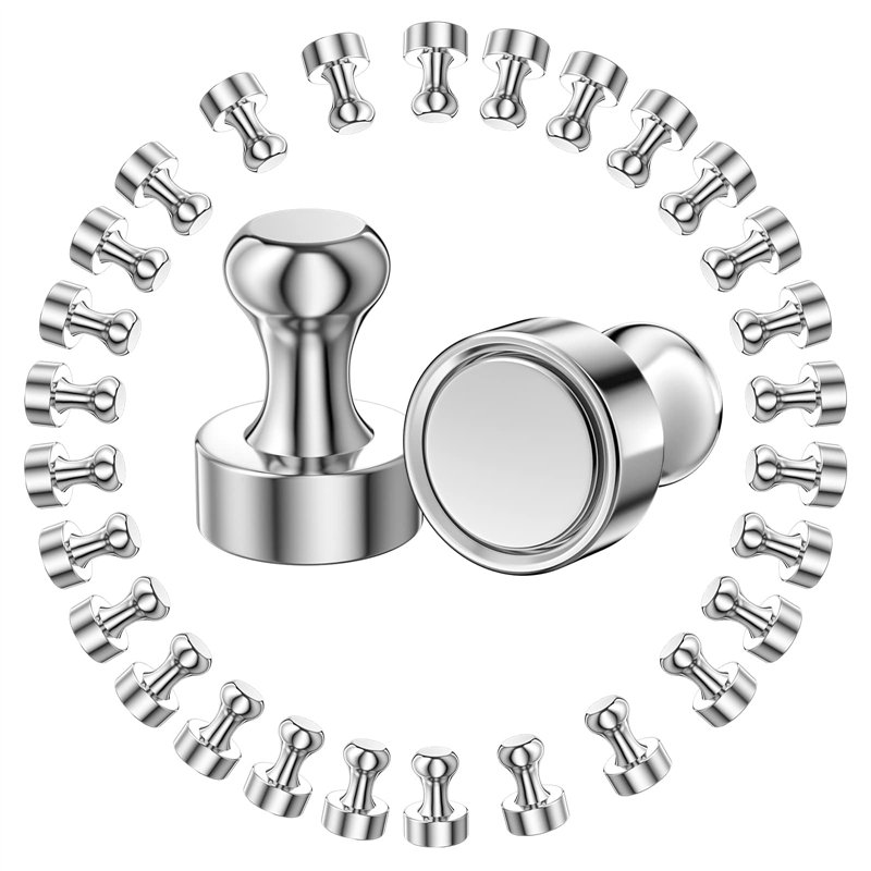 Newaner Aimants 28pcs, Lot de Aimant Néodyme Super Puissant pour Frigo, Petits Aimants pour Réfrigérateur, Plaque Magnétique, Po