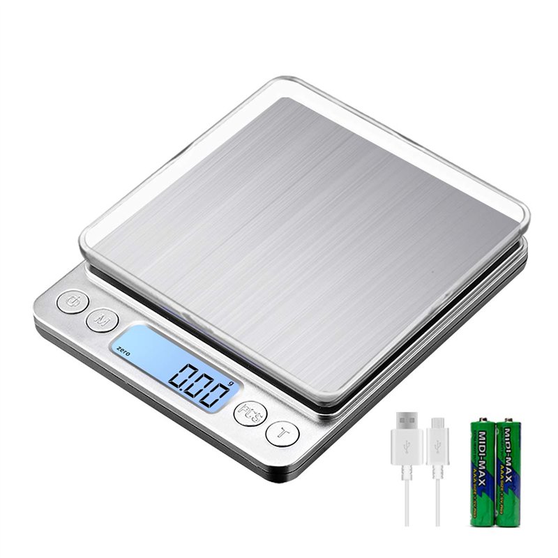 KUBEI Balance de cuisine améliorée avec une capacité de pesée maximale de 1kg/0.01g,Petite Mini Balance Milligramme, pour Bijoux