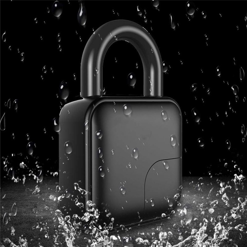 Image secondaire de Cadenas Empreinte Digitale, Cadenas d'Empreinte Digitale Intelligent Serrure de sécurité Électronique Anti-vol Étanche pour Sall