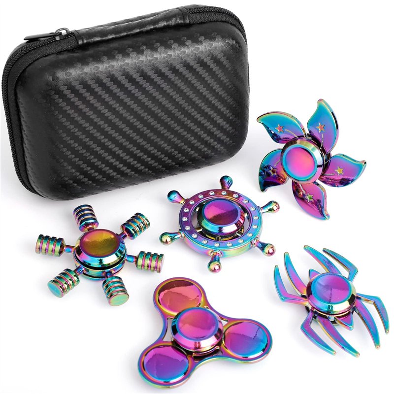 Jouets pour 4-12 Ans Enfants Party Favors Fidget Finger Hand Spinner Alliage Métal Petit Gadget Bureau Jouets Spinning Top Focus