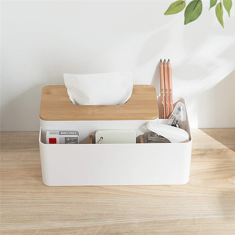 Image secondaire de Poeland Boîte à mouchoirs rectangulaire Multifonction pour Salle à Manger, Cuisine, Chambre à Coucher, Commode et décoration d'intérieur
