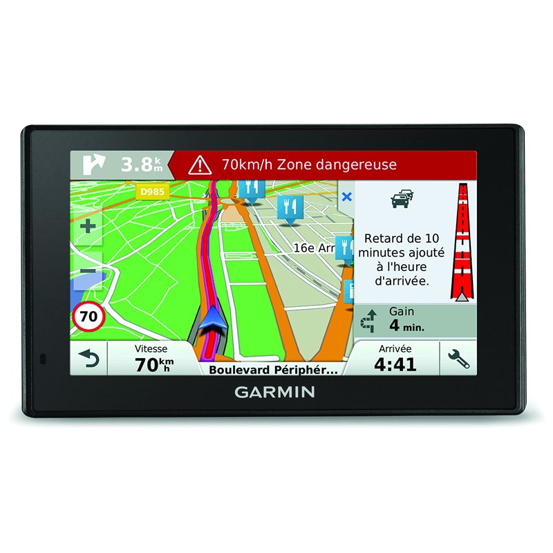 Garmin DriveSmart 50 LM - GPS Auto - 5 Pouces - Cartes 24 pays gratuites à vie - Cartes et Trafic gratuits à vie (Reconditionné)