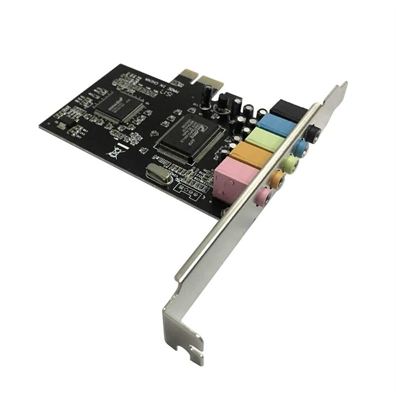 Image secondaire de Uonlytech Cartes Son Internes D'ordinateur Puces Pcie Carte Son 5.1 Carte Son Pcie Son Interne Entourer Son Stéréo D