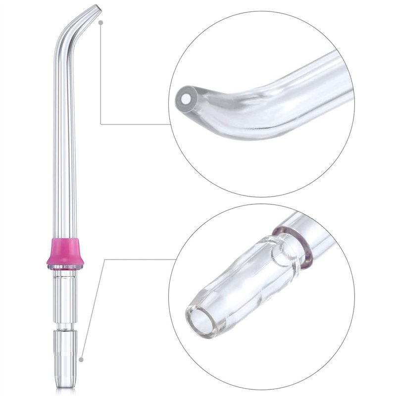 Image secondaire de Lushly 4 Pièces Accessoires de Buse pour Waterpik Buccal, Jet Dentaire Tips, Irrigants Buccaux, Jet d'Eau Dentaire de Buse, Arro