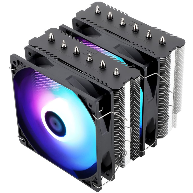 Thermalright Peerless Assassin 120 SE ARGB Refroidisseur d'air CPU, 6 caloducs refroidisseur de CPU, double ventilateur TL-C12C-