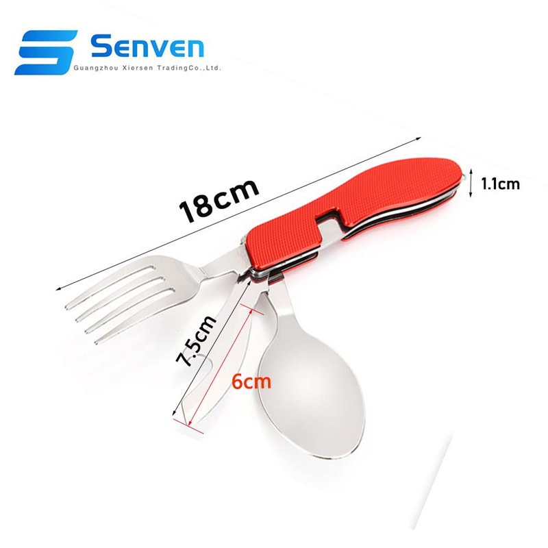 Image secondaire de Senven 2Pcs 4 en 1 vaisselle de camping matériel de camping