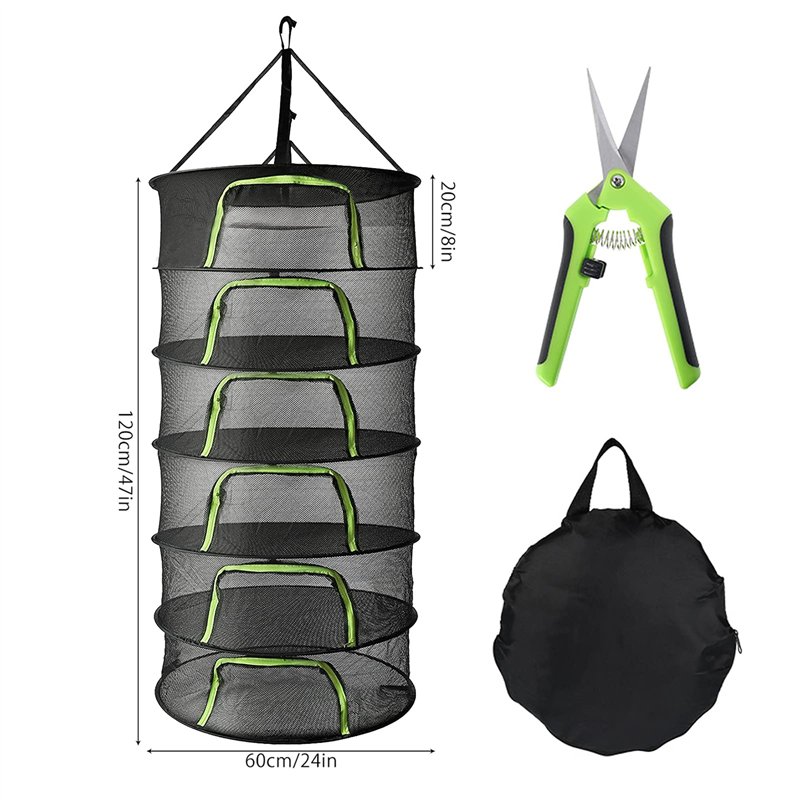 Image secondaire de PEALOV Filet Sechage Herbe,Support De SéChage en Maille,Support De SéChage pour Plantes à Fermeture à GlissièRe en Forme De U à 