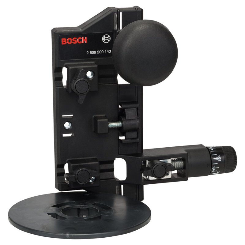 Bosch Accessories Compas de fraisage avec adaptateur pour rails de guidage (Accessoires pour Défonceuses) 2609200143 Noir