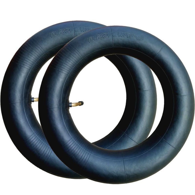 Lot de 2 chambres à air 3.25/3.00-8 pour roues de brouette pneumatiques, chariots de jardin, chariots et tondeuses à gazon