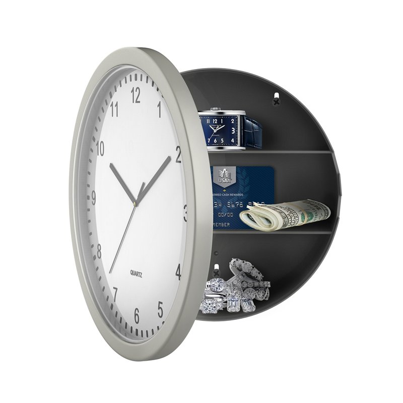 Stalwart 82–5894 Horloge Murale avec Coffre-Fort caché, 25,4 cm