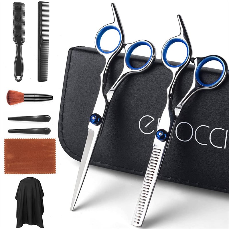 Ciseaux Coiffure Cheveux Professionnel Cisailles Barber sculpteurs Lot kit Famille Coupe de cheveux outil de Barber salon et usa