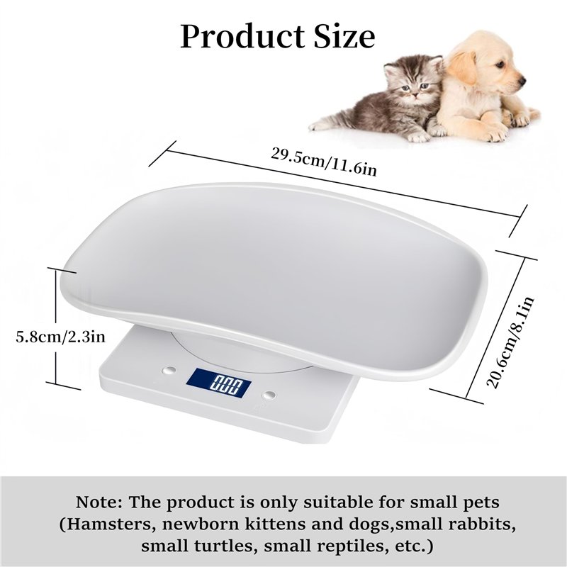 Image secondaire de Guangyu Balance Numérique pour Petit Animaux avec écran LCD, 4 Modes de Pondération,pour Animaux Chats Chiens Cochon d'Inde Hams