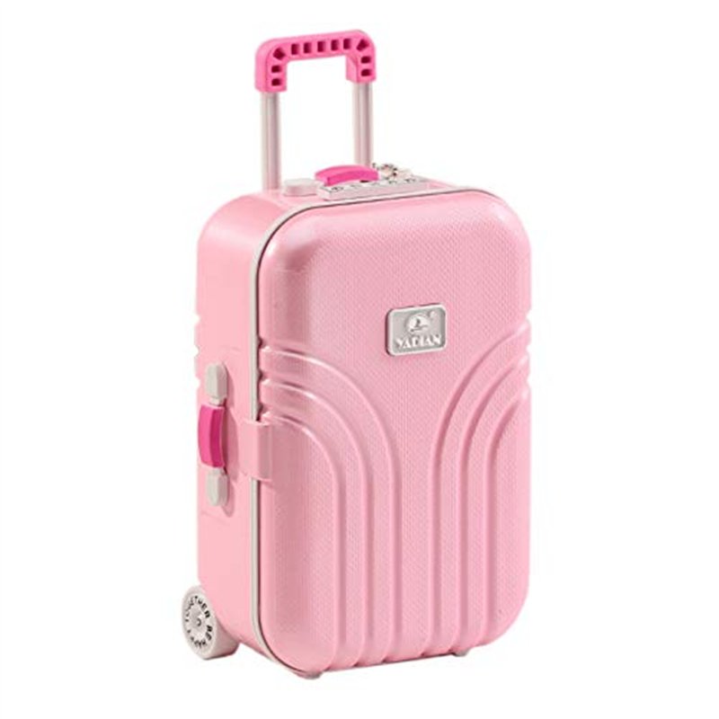 OFKPO Boîte à Bijoux Musicale, Boîte à Musicale Formes en Valise Trolley, Coffret Bijoux pour Petite Fille Enfants