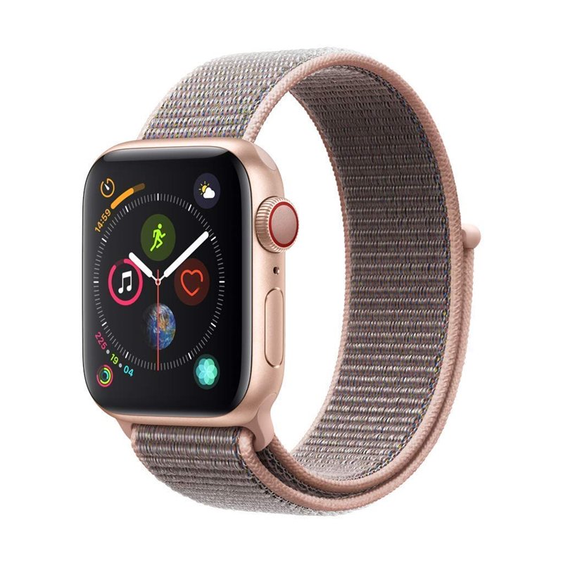 Apple Watch Series 4 40mm (GPS + Cellular) - Boîtier En Aluminium Or Avec Boucle Sport Pamplemousse (Reconditionné)