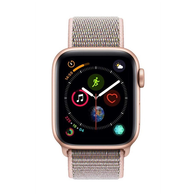 Image secondaire de Apple Watch Series 4 40mm (GPS + Cellular) - Boîtier En Aluminium Or Avec Boucle Sport Pamplemousse (Reconditionné)