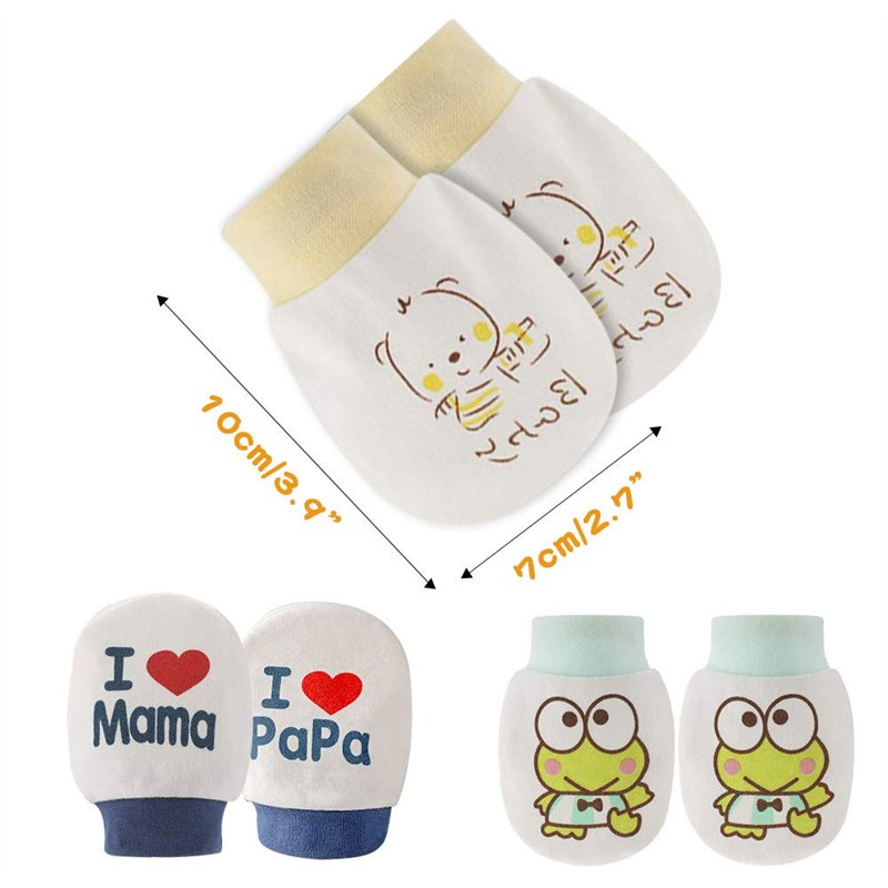 Image secondaire de Moufles pour bébé NORME nouveau-né garçon fille paires de gants réglables super doux pour bébé, anti griffures, gants de protect