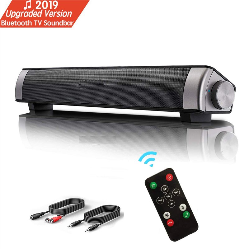 Barre de Son, Haut-Parleur, Bluetooth TV Soundbar stéréo Filaire HD Audio, Cinéma Maison de Son pour PC, téléphone Portable, Tab