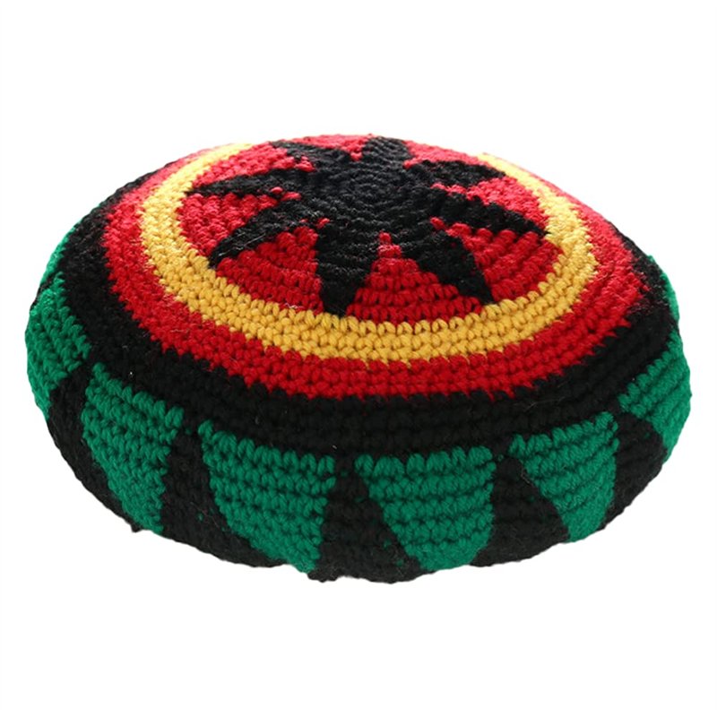 HunterBee Bonnet Rasta en Laine tricotée Reggae Chapeau Rasta jamaïcain coloré Bonnet au Crochet Ample Beret Rasta Homme