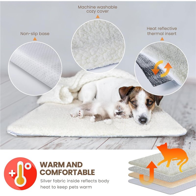 Image secondaire de GingerUP Premium Coussin Auto-Chauffant pour Chat & Chien de Taille: 60x45cm Tapis/Couverture Thermique | Innovant & écologique