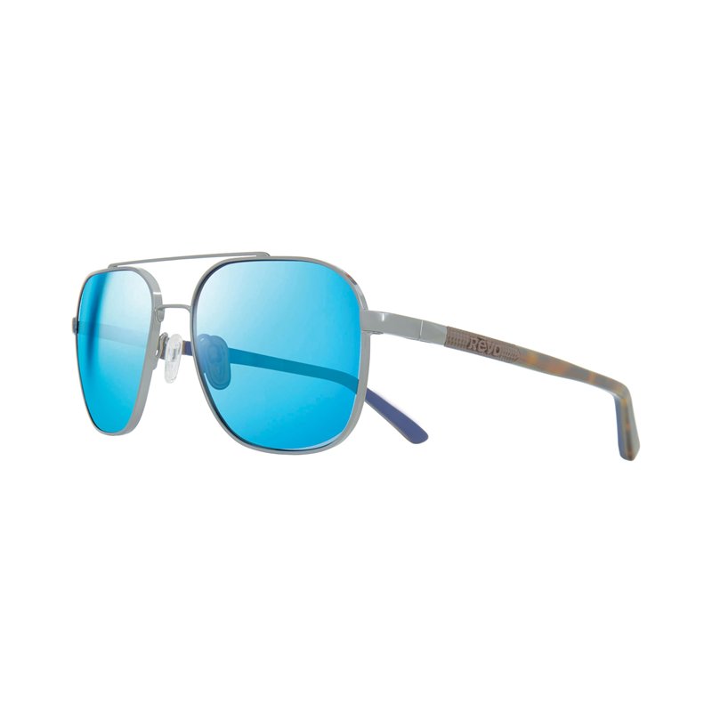 Revo Lunettes de soleil Harrison : Lentille en verre cristal polarisé avec monture en métal Navigator, monture en bronze à canon