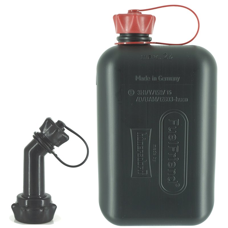 FuelFriend®-BIG max. 2,0 litres + bec verrouillable - jerrycan avec homologation UN - parfait pour les motos, les voitures et pl