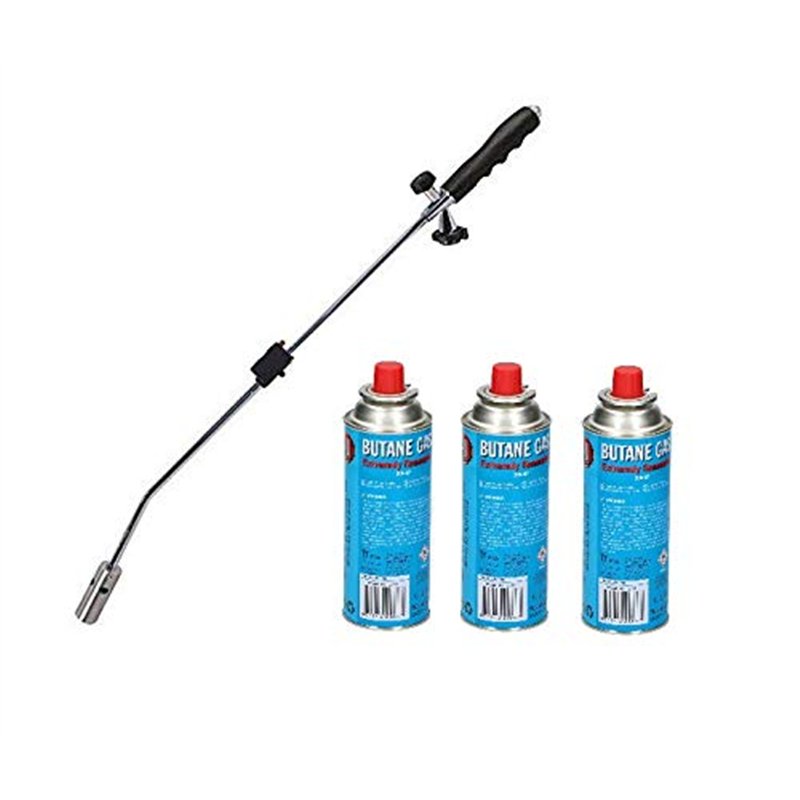 Désherbeur, avec 3 cartouches de gaz butane, allumage piézoélectrique