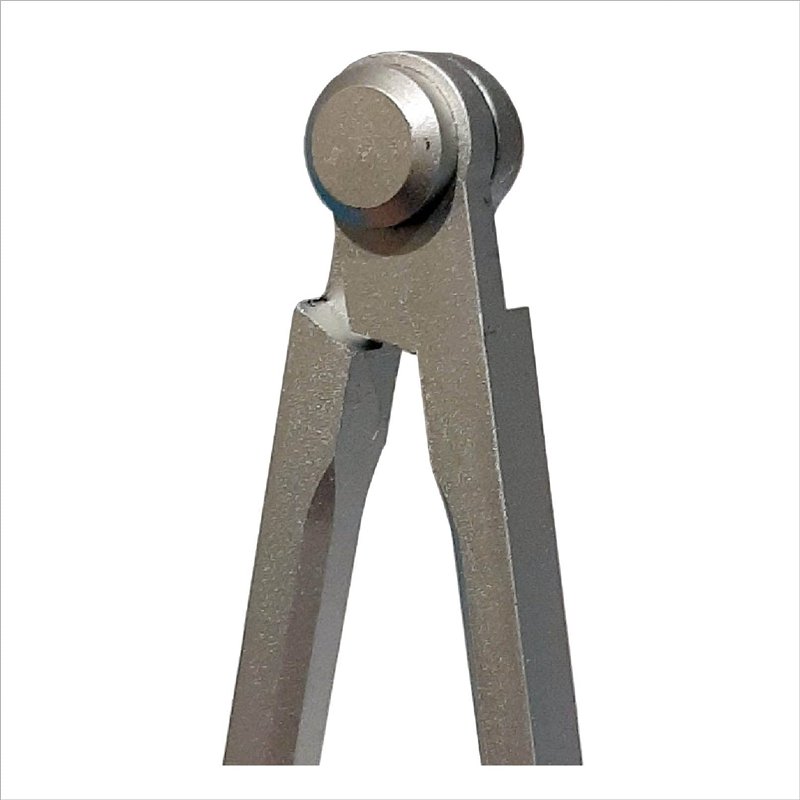 Image secondaire de Il Frangente NF/30 Compas Nautique en métal satiné à Pointes Fixes, 18 cm