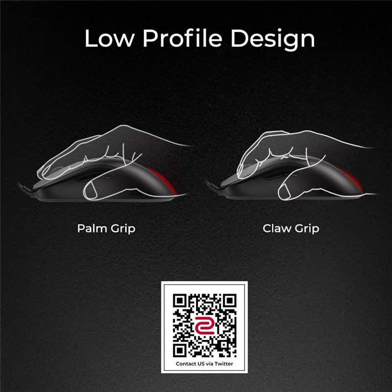 Image secondaire de BenQ Zowie FK1+-C Souris de Jeu symétrique | Performance Esports Professionnelle | Poids léger | sans Pilote | Câble paracorde |