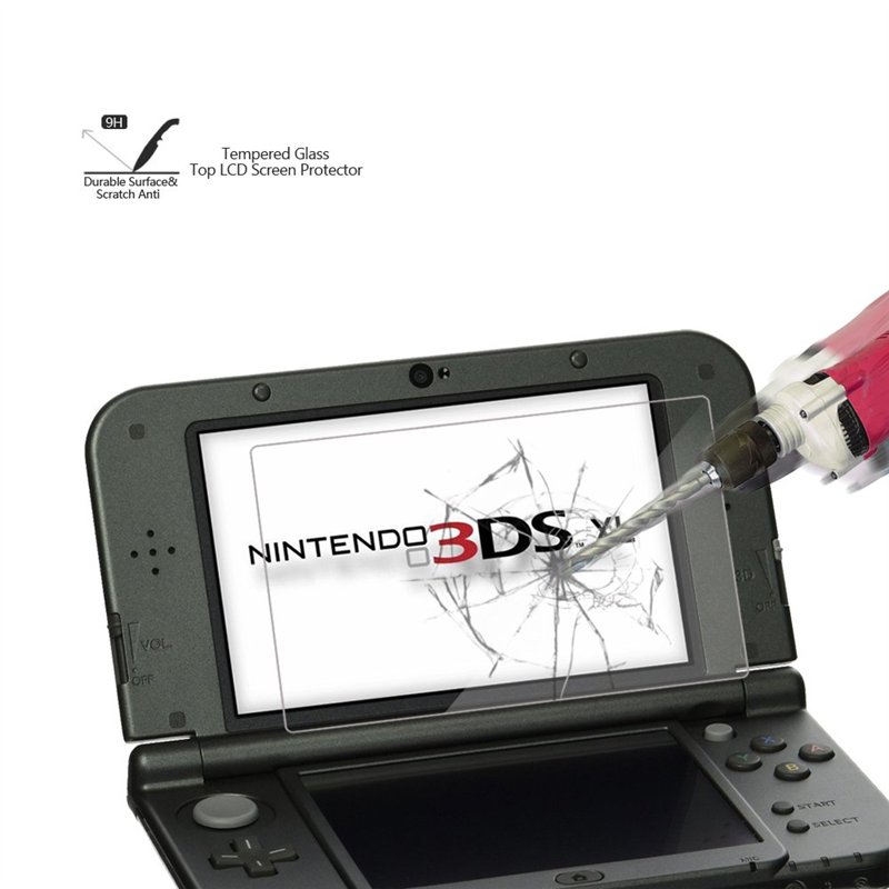 Image secondaire de [Lot de 2] Protection écran en Verre Trempé pour New Nintendo 3DS XL Akwox 9H Dureté Sans Bulle Anti Rayures HD Films de Protect