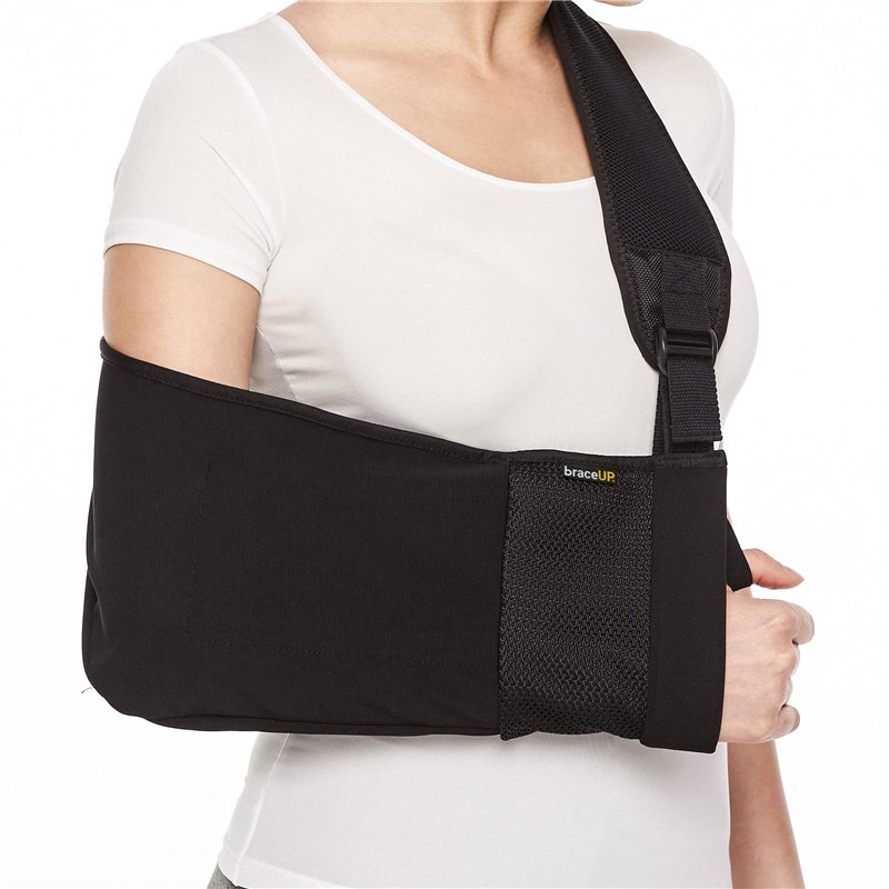 BraceUP Maintien du Bras, Echarpe de Bras, Attelle Bras pour Blessures, Attelle Epaule, Echarpe de Soutien pour Bras Droit et Br