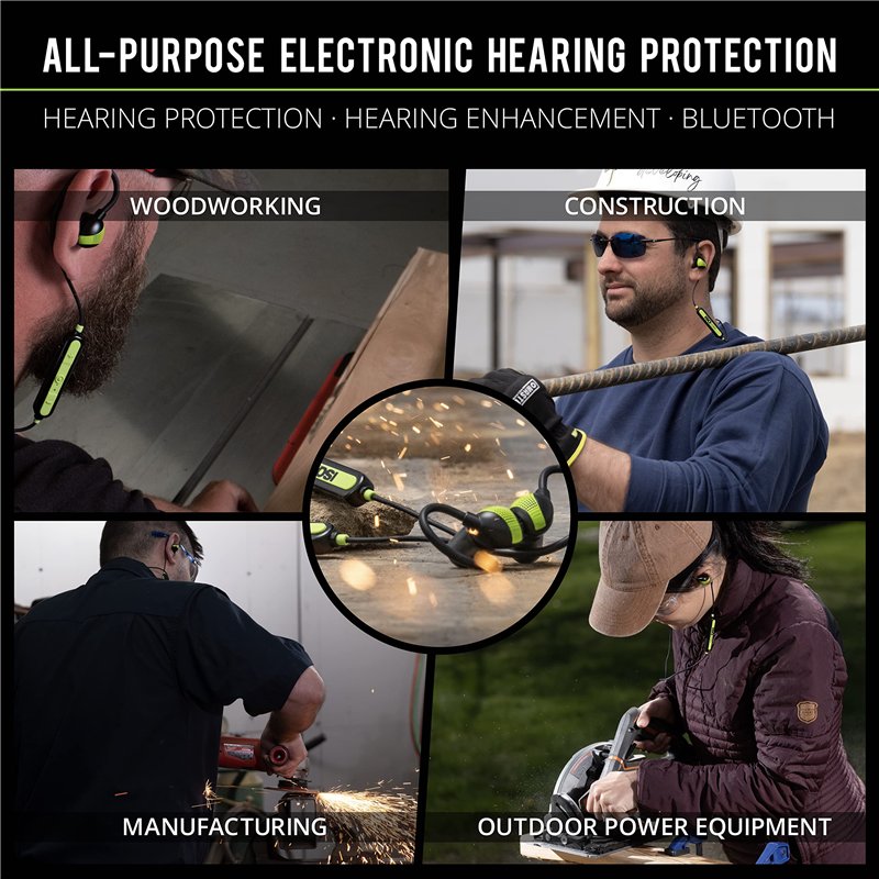 Image secondaire de ISOtunes Pro Aware : protection auditive Bluetooth, étanche à la poussière et à l'eau, autonomie de la batterie de 10 heures