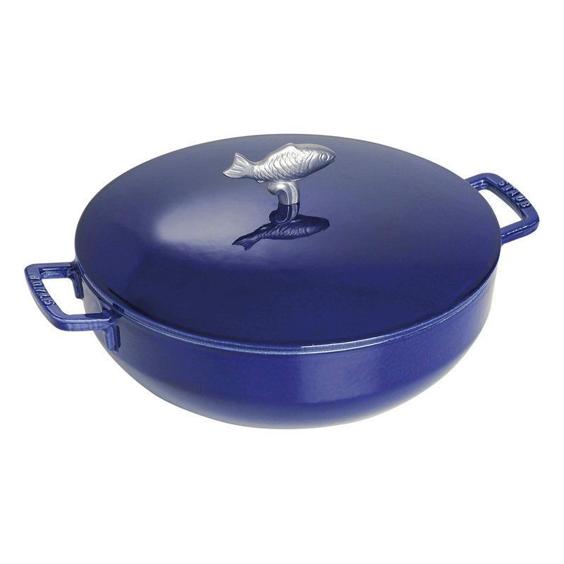 STAUB Cocotte en Fonte, 'du Pêcheur', Ø 28 cm, 4,65 L, Bleu Intense