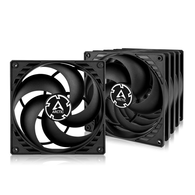 ARCTIC P14 PWM PST (5 Pièces) - Ventilateur PC, 140 mm, Ventilateur Boitier Silencieux, Pression Statique Élevée, Fonction de Pa