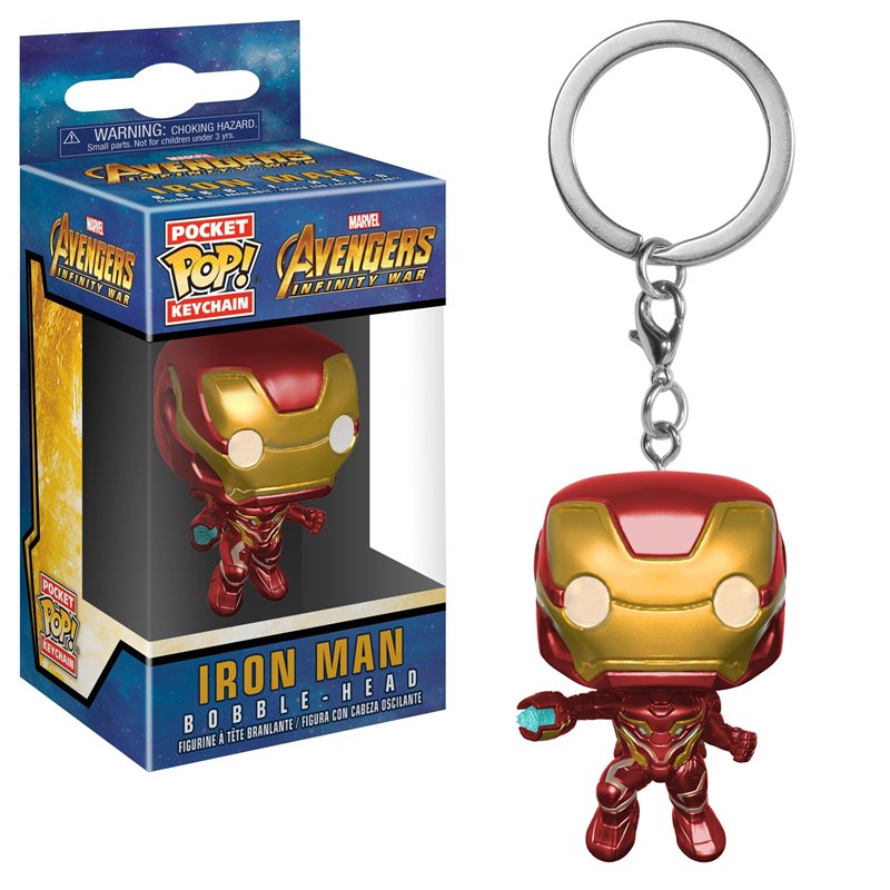 Image secondaire de Funko Pop! Keychain: Avengers Infinity War - Iron Man - Mini-figurine en Vinyle à Collectionner Porte-clés Fantaisie - Cadeau de