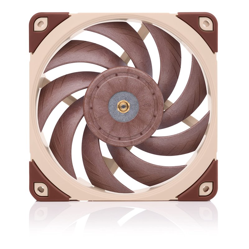 Image secondaire de Noctua NF-A12x25 PWM, Ventilateur Silencieux Haut de Gamme, 4 Broches (120mm, Marron)