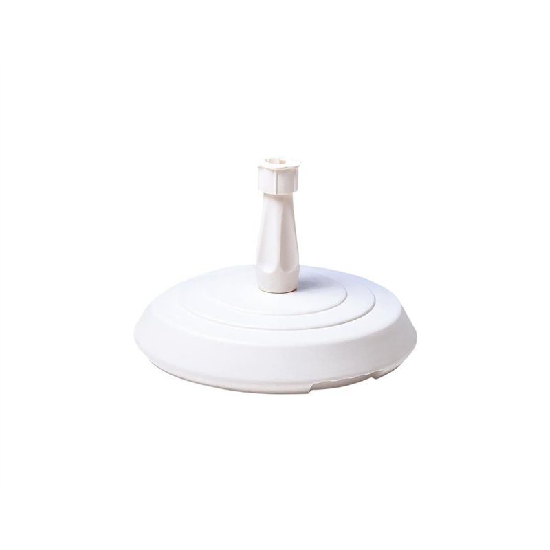 Eda Plastiques - DAD19646 - Pieds Parasol Béton Rond - 14kg, blanc